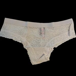 PINK Victoria's Secret White Lace Panties
